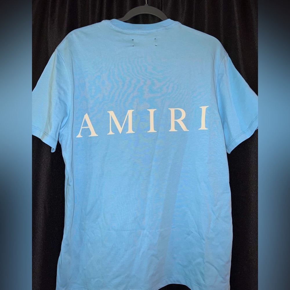 Light Blue Amiri T-Shirt.